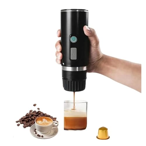 JOJIDE Portable Coffee Maker, 3-in-1 Travel Coffee Maker Fit For Capsule/Powder Electric Espresso Machine For Car & Home Camping Travel,for RV, Hiking, Office