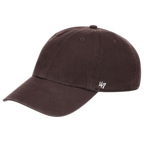 '47 Blank Classic Clean Up Cap, Adjustable Plain Baseball Hat for Men and Women – Brown