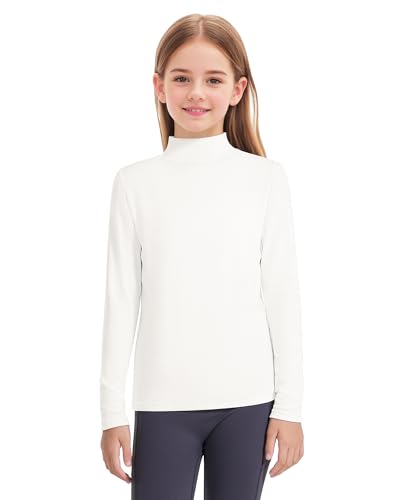 Auranso 3 Pack Boys Girls Turtleneck Kids Long Sleeve Shirts Solid Warm Unisex Turtle Neck Top4