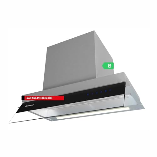 Corberó - Campana Extractora Grupo filtrante MARA6075X | 60cm, 750 m3/h, 3 Velocidades, Filtros Aluminio y Carbón, B, Inox