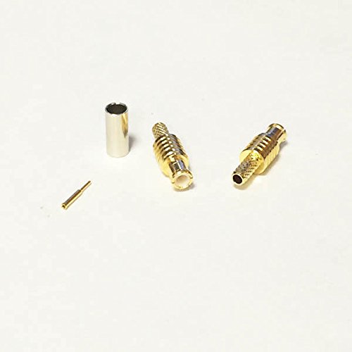5PCS MCX Male Plug RF Coax Connector ST Crimp for RG316 RG174 Cable goldplated Fast USA Shipping