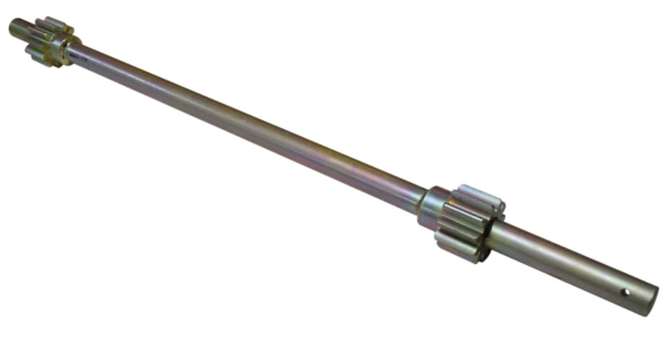 SpinCo Timpte Trailer Shaft with Gears for Timpte 96 inch Low Torque Hopper Door (Pre-1994 & 1994+ AG); SPN-47138S; (Please Look Closely to The Measurements Before Ordering); 29.75 x 22.25 x 1 inches