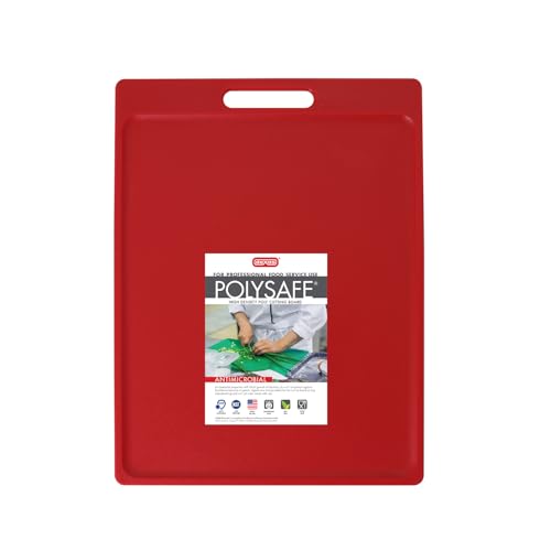 Tabla de Cortar Plástico Roja con Asa 14.5 x 11 in miniatura 1