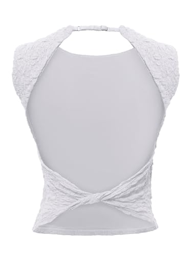REORIA Women's Open Back Lace Tank Top - Use code Y3Y5ESSG - Image 5