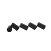 Vokmon 5 STKS Cello Staart Pin Anti-slip Geen Vloer Krassen Draagbare Lichtgewicht 0.6×1.5×2.5 cm Rubber Pads
