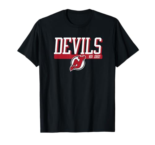New Jersey Devils Faceoff Black NHL Officially Licensed T-Shirt