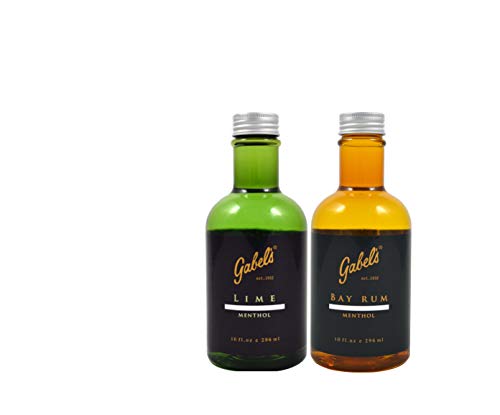 Gabel's Aftershave Lime & Bay Rum with Menthol. Pack of 2