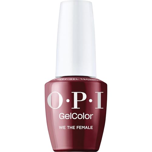 OPI GelColor We the Female | Opaque Dark Cool Burgundy