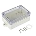 uxcell 100mmx68mmx40mm 3.9 inches x 2.7 inches x 1.6 inches ABS Junction Box Universal Project Enclosure w PC Transparent Cover