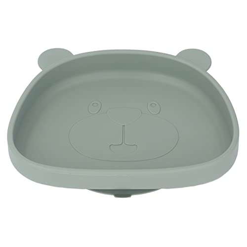 シリコン製幼児用給餌プレート 赤ちゃん吸引プレート パンダの形 こぼれ防止 耐熱性 (シリコンプレート)