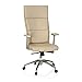Produktbild hjh OFFICE 600420 Chefsessel Monza 20 Leder Beige Bürostuhl gepolstert, hohe ergonomische Rückenlehne