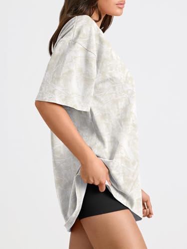 Image of Trendy Queen Womens Oversized T-Shirts Short Sleeves Workout Tops | Casual Summer Gym Tees Plus Size Fashion Clothes 2026