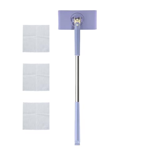 Spizummp Bodenwischer, flacher Staubwischer, automatischer Tuchwechsel, Reinigungsmopp-Set, Hartholzbodenwischer, trockener und nasser Wischmopp für , Hartholz, Laminat, Fliesen