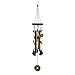 Wakauto Lucky Wind Chimes 4 Tubes 5 Bells Wind Chimes Antique Chinese Money Coin Wind Bell Pendant Feng Shui Ornament for Home Garden