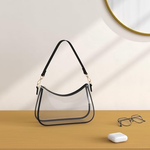 Image of CYHTWSDJ Shoulder Bags for Women, Cute Hobo Tote Handbag Mini Clutch Purse with Zipper Closure