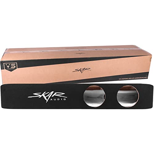 Skar Audio Dual 8' Ported Subwoofer Enclosure Compatible with 2015-2025 Ford F-150 SuperCrew Cab Trucks