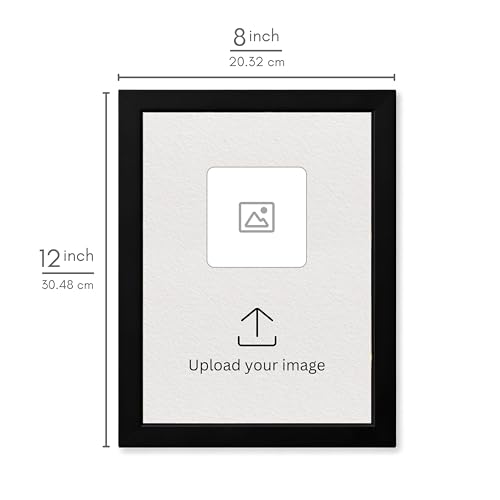Image of Personalized Photo Frame 8x12 Inch | Custom Collage Photo Frame Gift for Birthday, Anniversary, Couple, Friends | Acrylic Sheet with MDF Back | Wall Decor Memory Frame (D-1)