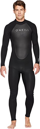 O'Neill Wetsuits Roupa de mergulho masculina REACTOR-2 3/2 mm com zĂper traseiro completo, preto/preto, grande alto EUA