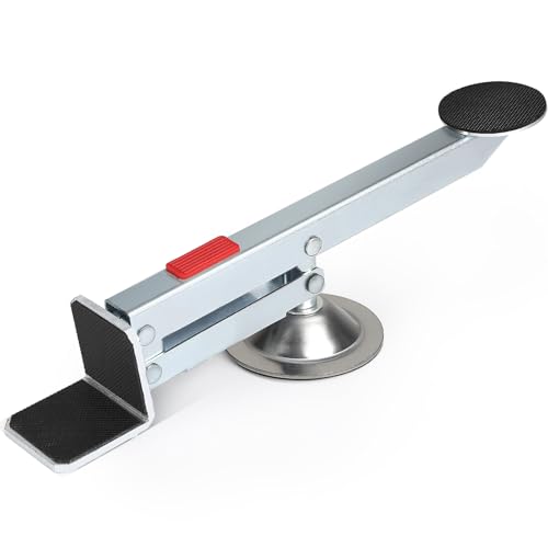 DBREAKS Sollevatore per Porte in Acciaio Massima 100 kg, Sollevatore Mobili con Rotazione di 360 Gradi, Alza Mobili Argento