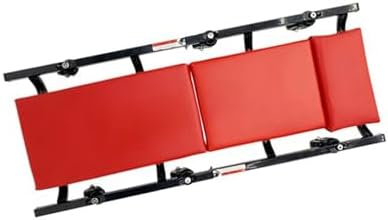 Foldable Roller Garage Chair with 6 Swivel Casters, 300LBS Capacity, Z Creeper with Wheels for Auto Repair, Shop Equipment, Mechanics Tool