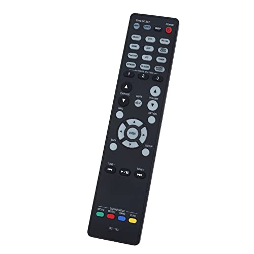 VINABTY RC-1183 Replace Infrared Remote Control Fit for Denon AV Receiver RC1183 AVR-X2000 AVRX2000, Black - Image 4