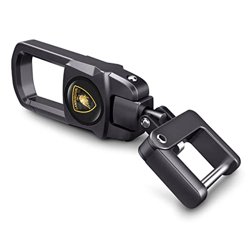 COPICK Porte-clés en métal pour voiture,porte-clés homme et femme, porte-clés de voiture,cadeaux de famille,accessoires de voiture,noir, Pour lamborghin-i, taille unique Cover