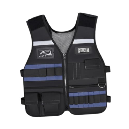 Electrician Tool Vest Electrical Work Clothes Wear Resistant Tool Vest for Engineer Technician Carpenter