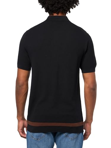 KARL LAGERFELD Men's Knit Collared Short Sleeve Polo2