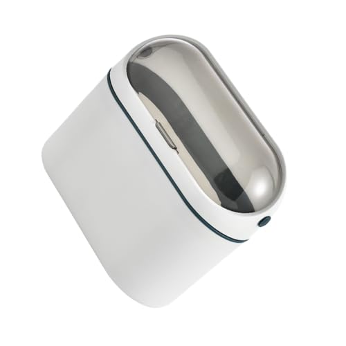 CLISPEED Cestino Rifiuti Da Tavolo Parete Con Coperchio Ribalta Piccolo e Portatile Capacità Per Cucina e Bagno Contenitore Rifiuti Pratico e Salvaspazio Color Blu Scuro