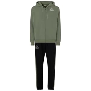 Kappa - Trainingsanzug, Herren, Grün, Baumwolle, Sport, Logo Glomeri, Größe: L