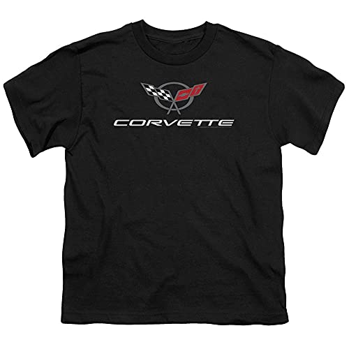 Sons of Gotham Chevy Corvette Modern Emblem Youth T-Shirt S Black Sons of Gotham Chevy Corvette Modern Emblem Youth T-Shirt S Black