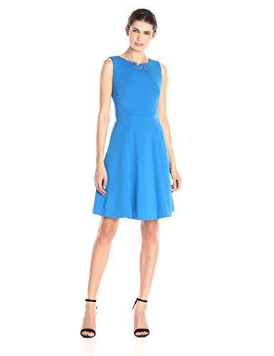 Ivanka Trump Women's Fit and Flare Dress, Surf, 12