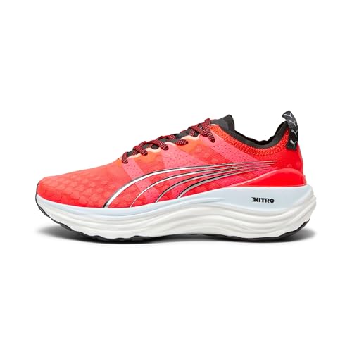 PUMA Foreverrun Nitro WNS Damen-Fußballschuhe, Einheitsgröße, Mehrfarbig (Fire Orchid PUMA Black PUMA Silver), 36 EU