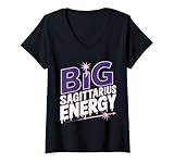 Photo Gallery donna big sagittarius energy for women zodiac sign astrology drip maglietta con collo a v Photo Gallery donna big sagittarius energy for women zodiac sign astrology drip maglietta con collo a v
