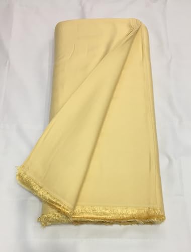 Image of BKRKJ Women's Rayon Cotton Unstitched Fabric by Meter for Sewing Suit Salwar Chudidar Patiyala Kurti Shirt Kameez Blouse Kurta Pyjama (3 Meter, Fawn)