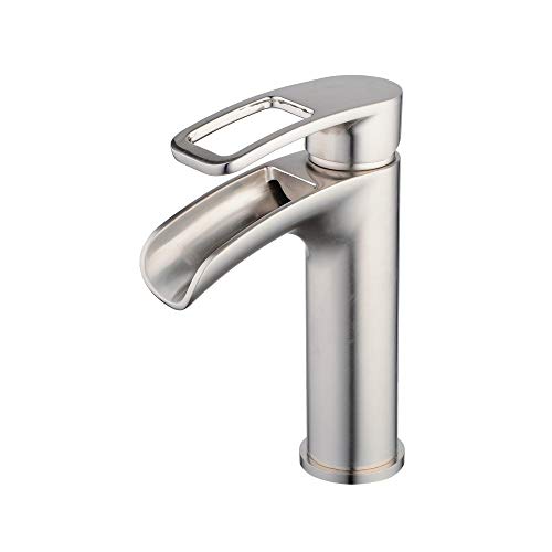 Mitigeur de lavabo cascade pour une salle de bains moderne et WC élégants