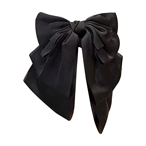 Large Hair Bow Clip Bow Hair Claw Clips Octopus Hair Claw Clips Hair Bow Clip For Woman Girls Silky Satin Hair Barrettes Clip Large Bow Hair French Barrette Bowknot Hairpin Hair Pins Accessories #TOP1