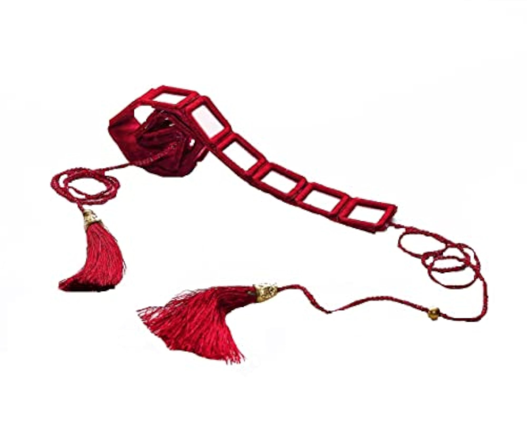 Women's Elegant Mirror Work Kamarband Waist Chain, Stylish