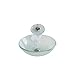 Produktbild Homelava Modern Gehärtetes Glas Waschbecken mit Wasserfall Armatur Set (Transparent 3)