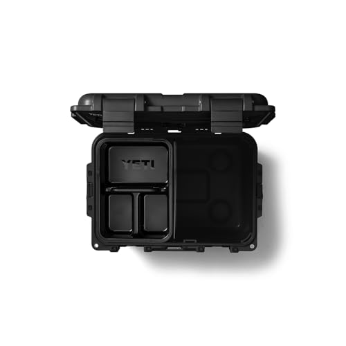 Image of YETI LoadOut 30 GoBox Divided Waterproof Cargo Case, Dry Box, Camera Case, Fishing Tackle Box, Black