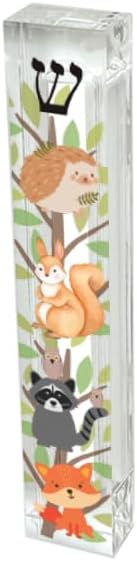Woodland Animals Mezuzah - 5.5" Acrylic Mezuzah - Personalized by Florida-Funshine
