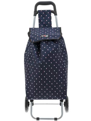 TRIOKY Einkaufstrolley Wave, 40 Liter, schwarz/weiß – Bild 6