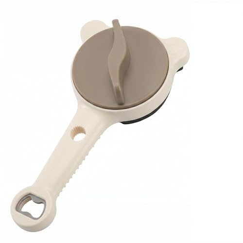4 in 1 Multi-Purpose Jar Opener, Adjustable 3-Claw Lid Gripper & Bottle Cap Remover Tool for Seniors, Easy Open Jars, Cans, Bottles for Kitchen and Home Use