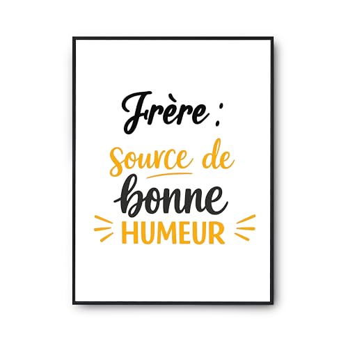 Affiche Frere Otshirt deco murale poster humour imprime en France pour cadeau