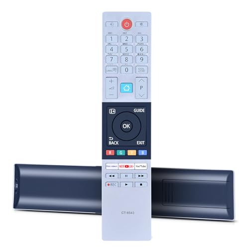 RYQIF CT-8533 Télécommande de Remplacement Convient pour Toshiba CT-8035 CT-8040 CT-8533 CT-8543 CT-8528