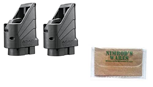 Nimrod's Wares 2-Pack Butler Creek ASAP Double Stack Magazine Loaders .380-.45ACP Microfiber Cloth