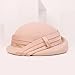 Women Wool Felt Ribbon French Fashion Vintage Millinery Beret Hats Top Cap Ladies Party Wedding Fedoras Chapeau Light Camel