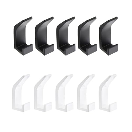 ULDIGI Ganchos de Pared de Aluminio Color Claro 5 Unidades, Colgadores para Abrigo y Toallas, Resistentes la Oxidación, Montaje Fácil, para Baño, Dormitorio y Cocina