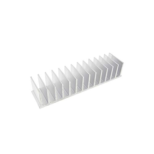 Dissipateur pressé à ailettes RAD-A4291/60 en aluminium naturel de 60x165x35mm