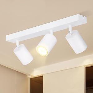 Glitzerlife Deckenleuchte 3 Flammig Deckenlampe Weiss Deckenstrahler GU10